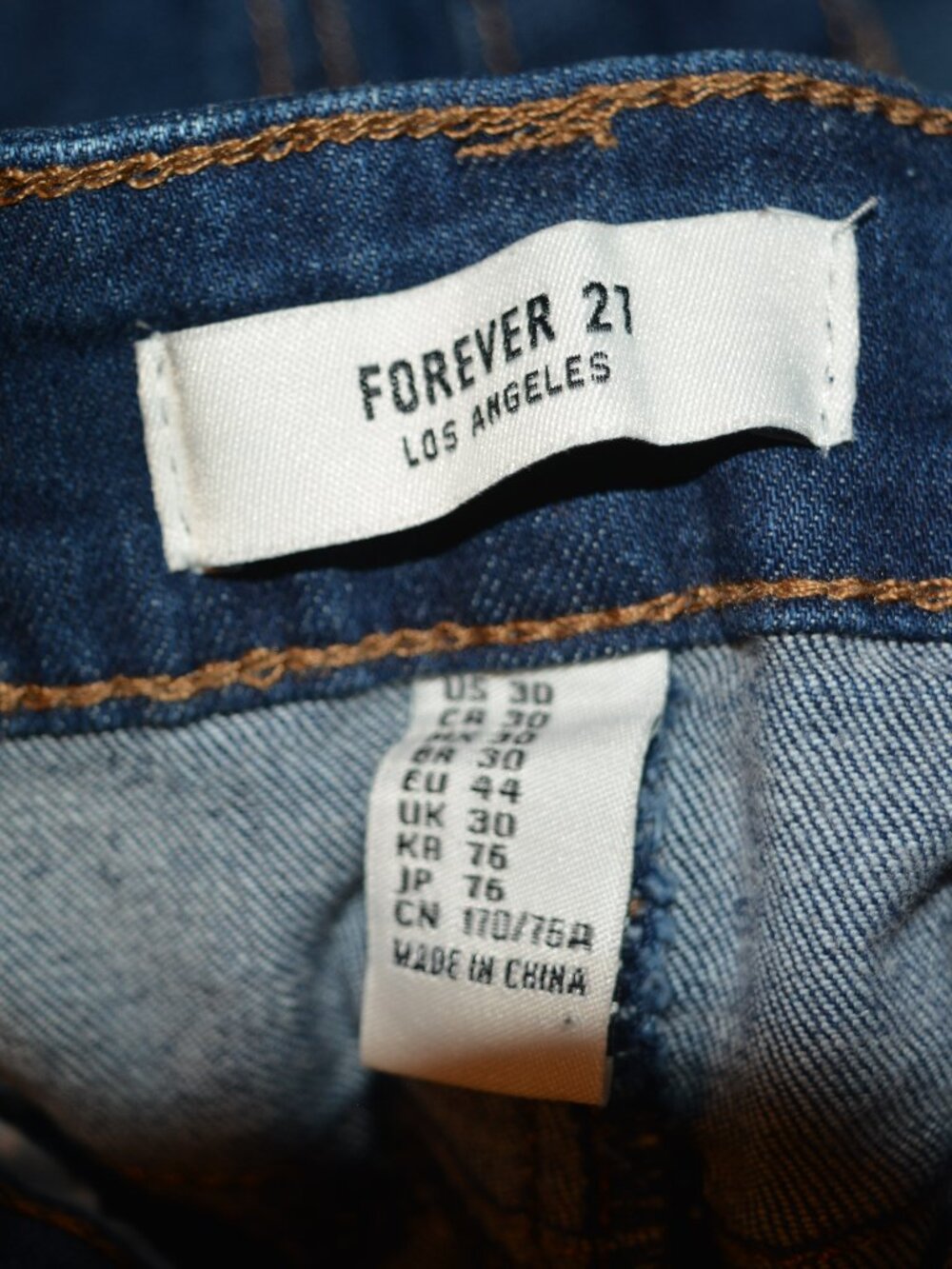 Forever 21 Distressed Denim Skirt